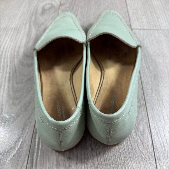Vagabond Mint Green Leather Women's Loafers - Picture 3 of 11